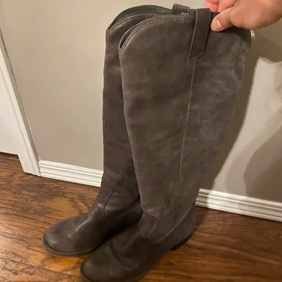 Lucky brand tall leather riding boots size 8.5 hybiscus riding boots - Picture 2 of 6